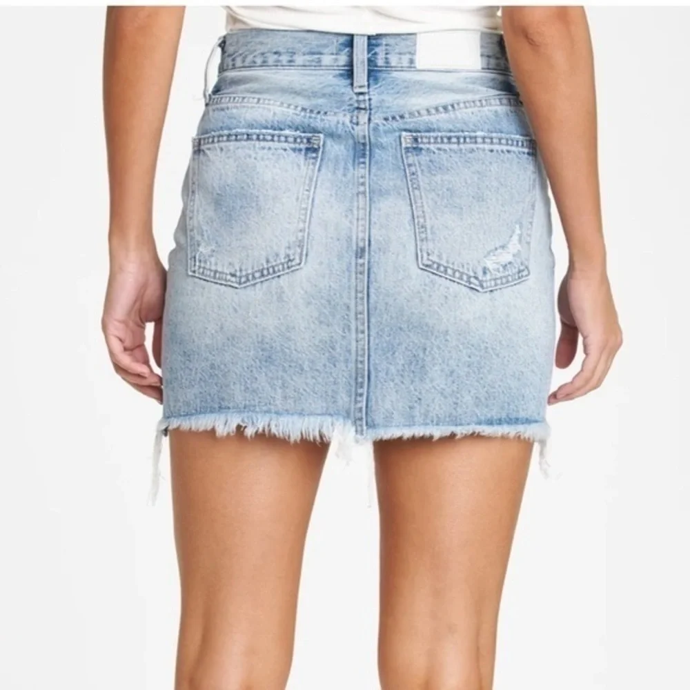 Pistola blue jean The Rumi distressed skirt - Picture 4 of 11